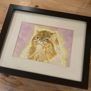 Original Framed Art “Royalty” Custom Cat Painting